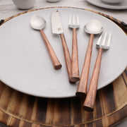 Textured Handle Stainless Flatware Set