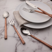 Textured Handle Stainless Flatware Set