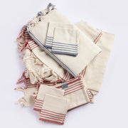 Striped Recycled Cotton Tablecloth Set