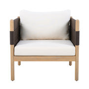 Rope-Wrapped Acacia Outdoor Club Chairs — scale reference and proportion detail