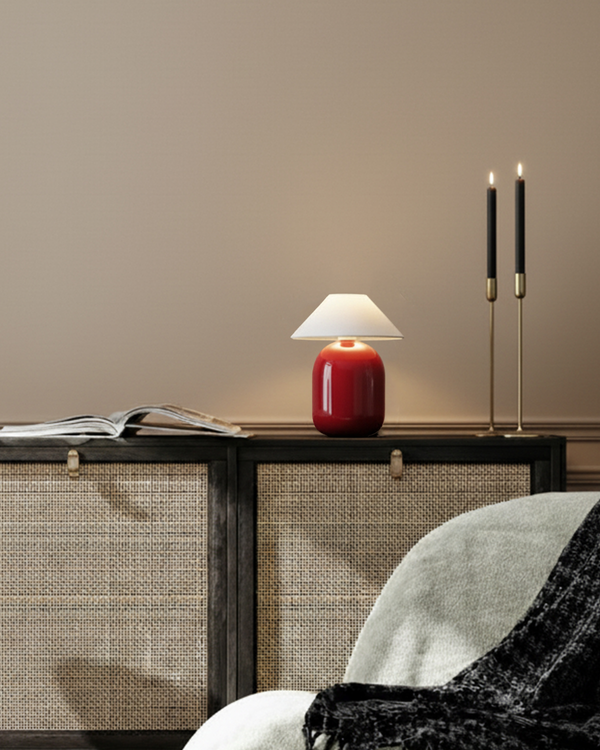 Glazed Ceramic Cordless Table Lamp