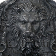 Cast-Stone Finish Lion Head Wall Fountain