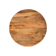 Sculpted Mango Wood Pedestal Coffee Table