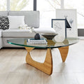 Glass Top Mid-Century Coffee Table
