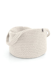 Chunky Crochet Round Storage Basket