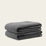 Waffle-Weave Cotton Bath Towel Set