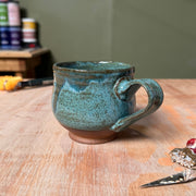 Wheel-Thrown Speckled Stoneware Teacup