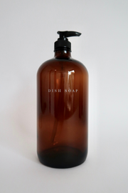 Amber Glass Pump Dispenser