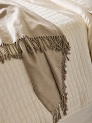 Bamboo Viscose Tassel Throw