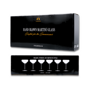Hand Blown Martini Glass by Lemonsoda, 10oz, hand blown glass, available in sets of 2–24