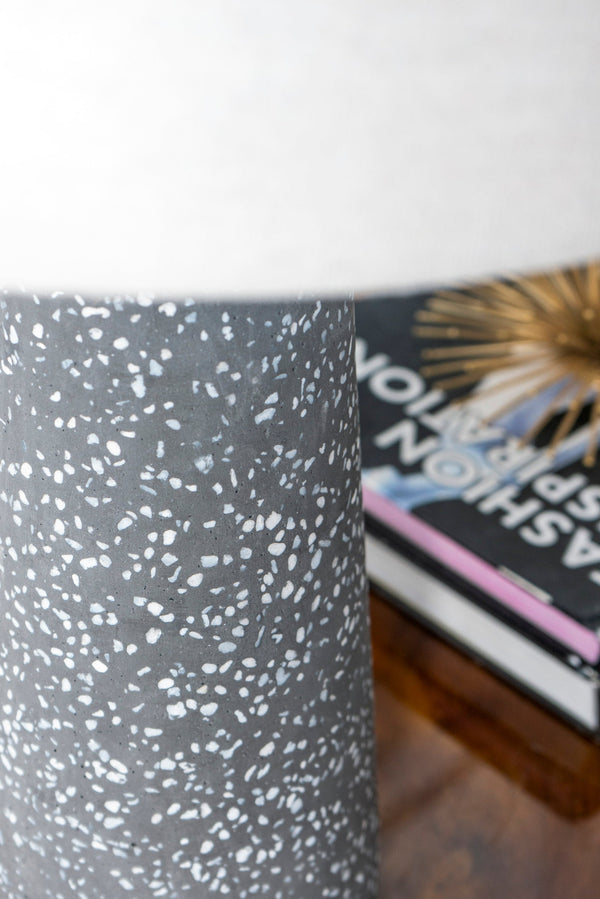 Terrazzo-Look Concrete Table Lamp