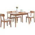 Extendable Oak Dining Table — alternate angle showing full form