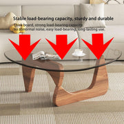 Oval Glass Top Coffee Table