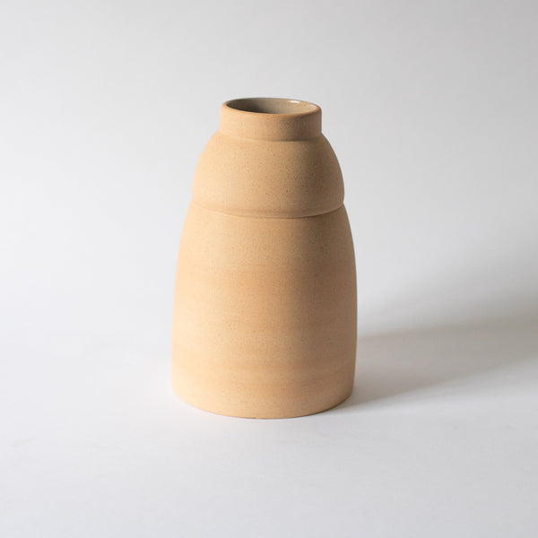 Wheel-Thrown Stoneware Chubby Vase
