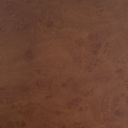 Burl Wood-Print Round Pedestal Coffee Table