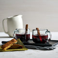 Pebbled Glass Mug Set