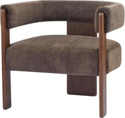 Velvet Barrel-Back Accent Chair (view 5) | Roost & Roam