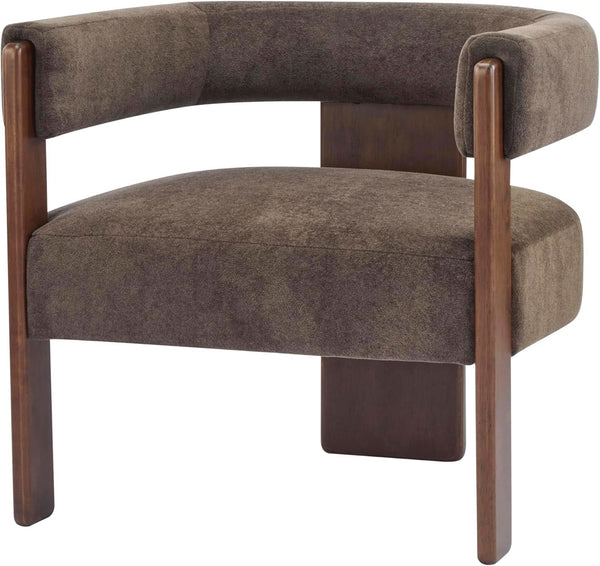 Velvet Barrel-Back Accent Chair (view 5) | Roost & Roam