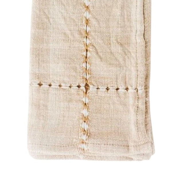 Hand-Stitched Cotton Dinner Napkins