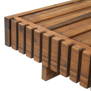 Slatted Acacia Wood Outdoor Chaise Lounger — additional product view 17