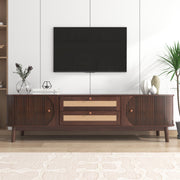 Fluted Rattan-Front Media Console