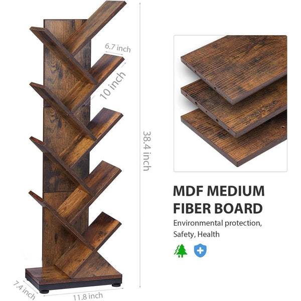Wood-Grain MDF Tree Bookcase – book case (view 3) | Roost & Roam