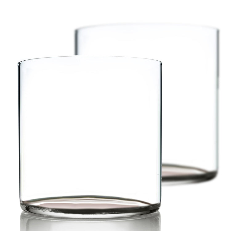 Hand-Blown Crystal Rocks Glasses
