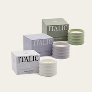 Ridged Ceramic Soy Candle