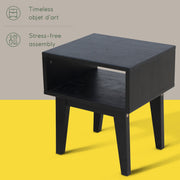 Open-Shelf Acacia Wood Nightstand — additional product view 21