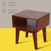 Open-Shelf Acacia Wood Nightstand — additional product view 42