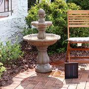 Two-Tier Solar Outdoor Water Fountain