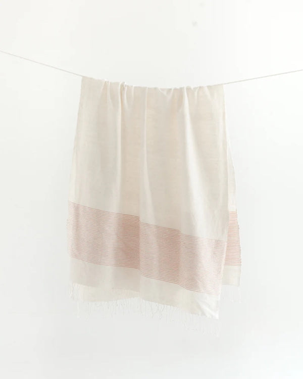 Ribbed Cotton Hammam Bath Towel
