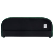 Curved Velvet Upholstered Bed Frame