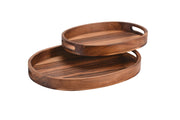 Acacia Wood Oval Serving Tray