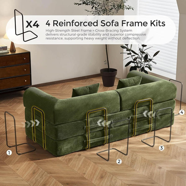 Corduroy Convertible Sofa Bed