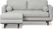 Mid-Century Upholstered Sofa and Ottoman Set