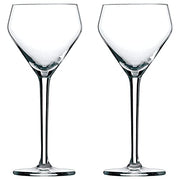 Handblown Teardrop Nick and Nora Glass Set