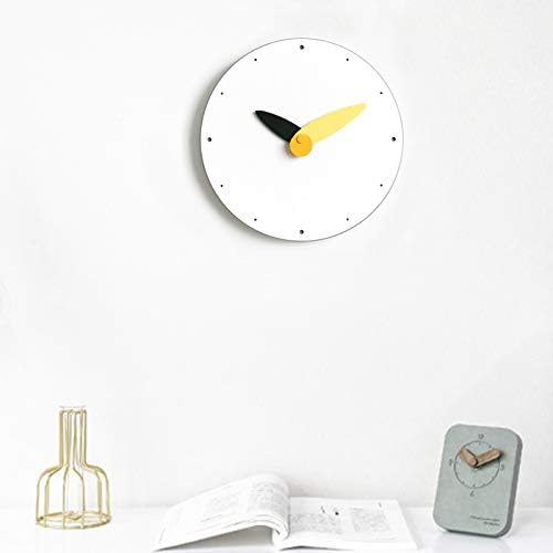 Round Minimalist Yellow & Black Wall Clock