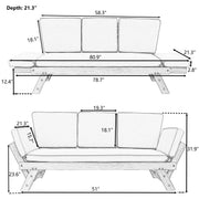 Acacia Adjustable Outdoor Daybed Sofa