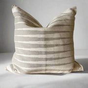 Hand-Woven Striped Cotton Pillow Cover