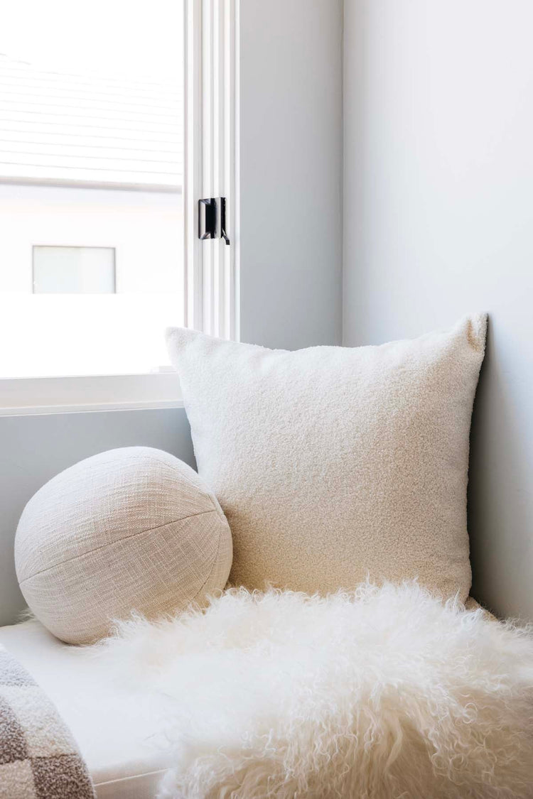 Wooly Boucle Throw Pillow