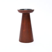 Turned Mango Wood Pillar Candle Holder