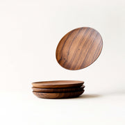 Reclaimed Teak Round Coaster Set