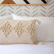 Tufted Cotton Lumbar Pillow