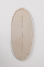 Matte White Oval Lipped Serving Plate Set