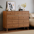 Dark Espresso Six-Drawer Dresser with Anti-Tip