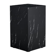 Marble-Print Block Side Table