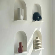 Stacked Contour Ceramic Vase
