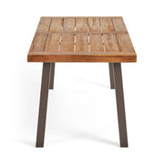 Acacia and Woven Wicker Outdoor Dining Set — additional product view 17