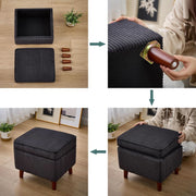 Wide-Rib Corduroy Storage Ottoman